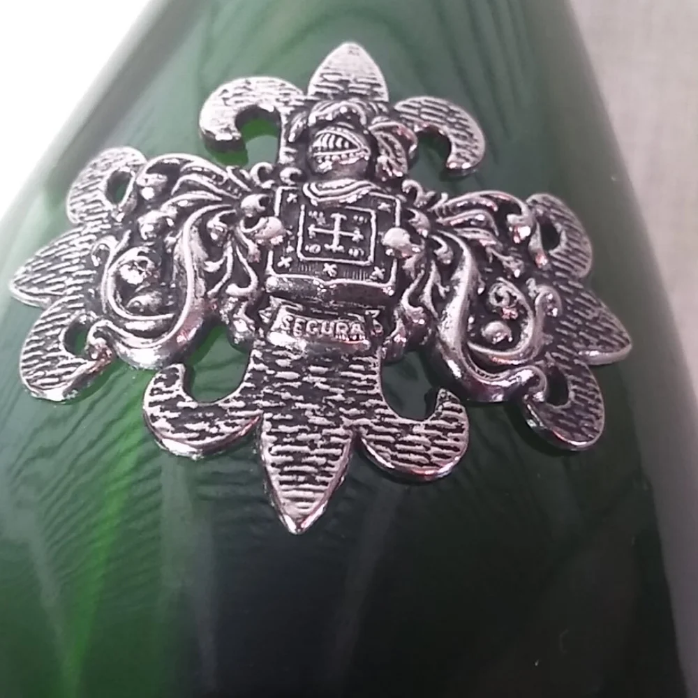 Vintage Green Glass Wine Bottle